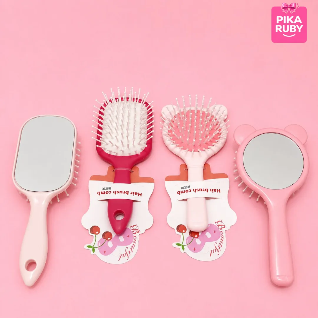 (ISI 12) SISIR KACA ANAK / SISIR ANAK / BRISTLE BRUSH