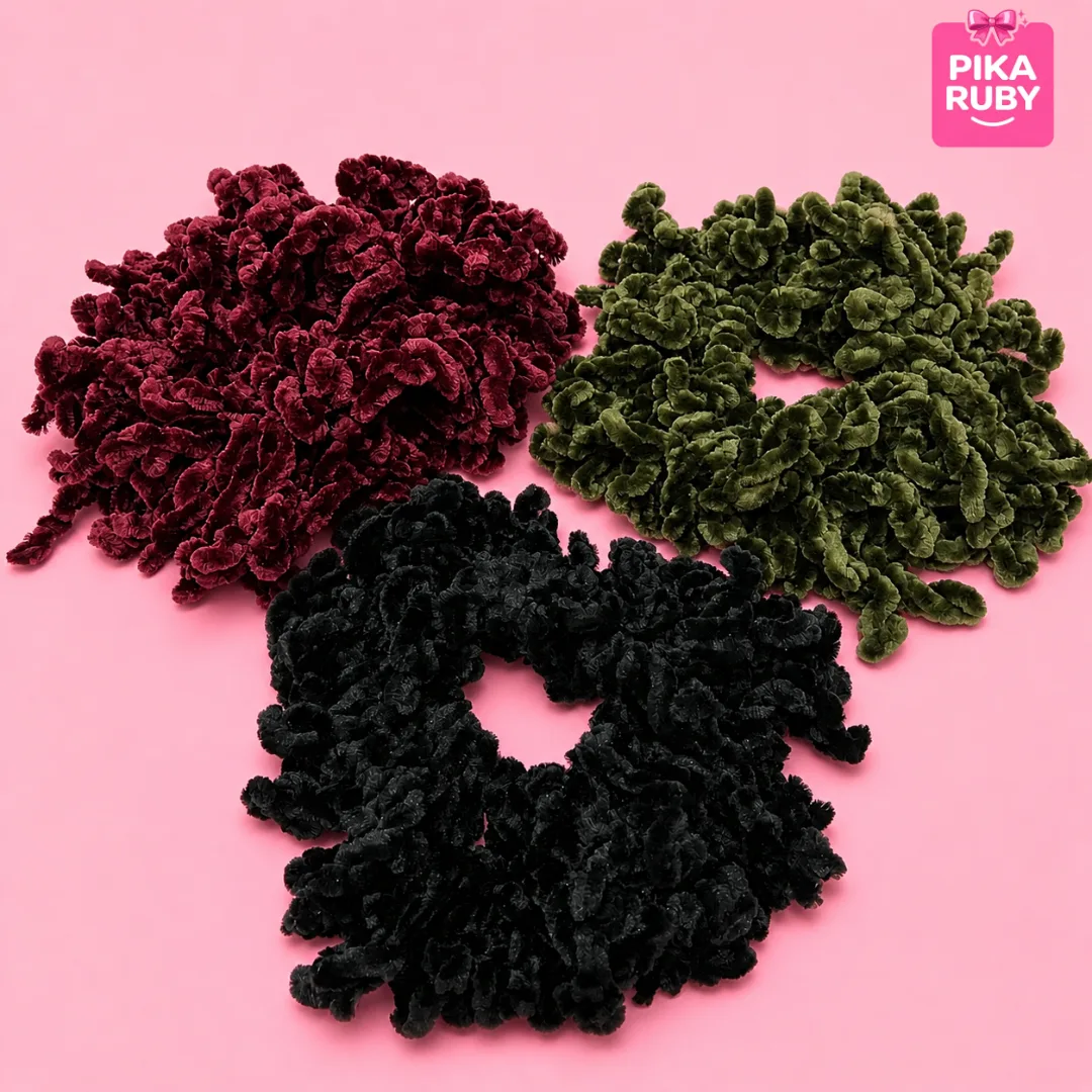 (ISI 12 PCS) IKAT RAMBUT UBUR UBUR CEPOL HIJAB / KUNCIR RAMBUT HIJAB