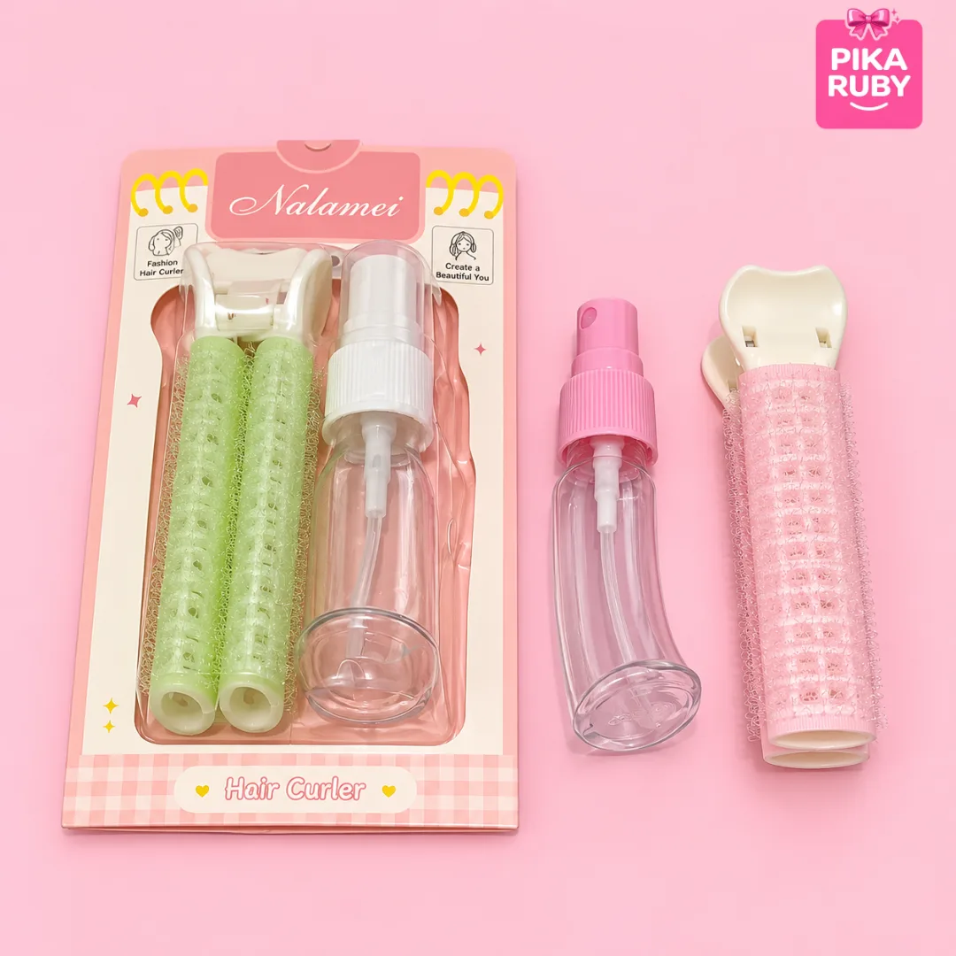 ( ISI 12 PACK ) BOTOL SPRAY+ ROLL RAMBUT / BOTOL SPRAY + ROLL 2IN1 / ROLL RAMBUT GEPENG