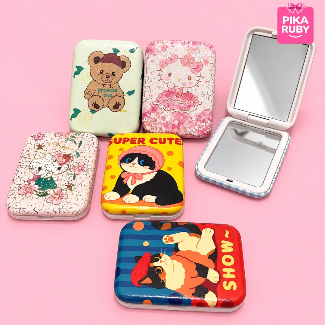 (ISI 12) KACA RIAS / CERMIN MAKE UP / KACA LIPAT PRAKTIS
