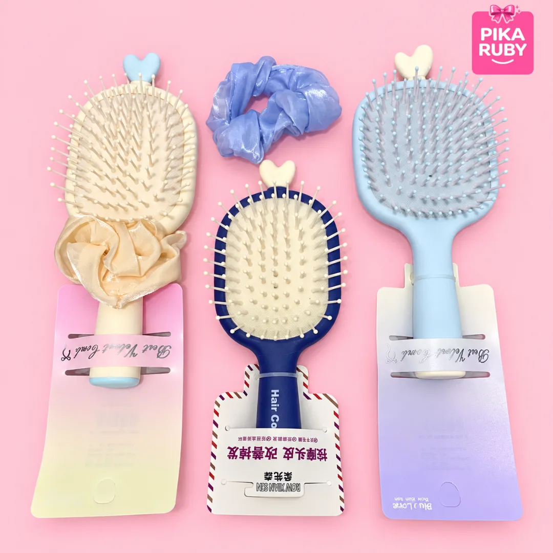 ( ISI 12 PCS ) SISIR BRUSH / SISIR ANAK ANAK LUCU / SISIR YANG COCOK UNTUK RAMBUT GAMPANG LEPEK