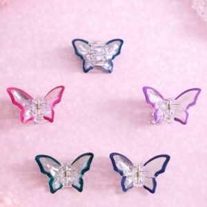 Jepit rambut motif kupu-kupu - pikaruby